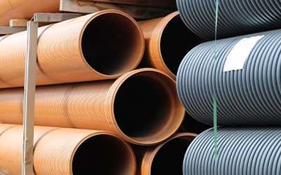 Image of some stacked pipes